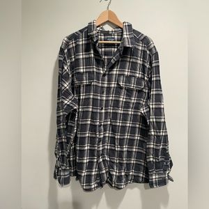 {Faded Glory} men's casual button down plaid shirt size 3XL
